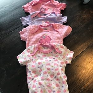 Baby onesies 4-pack girls